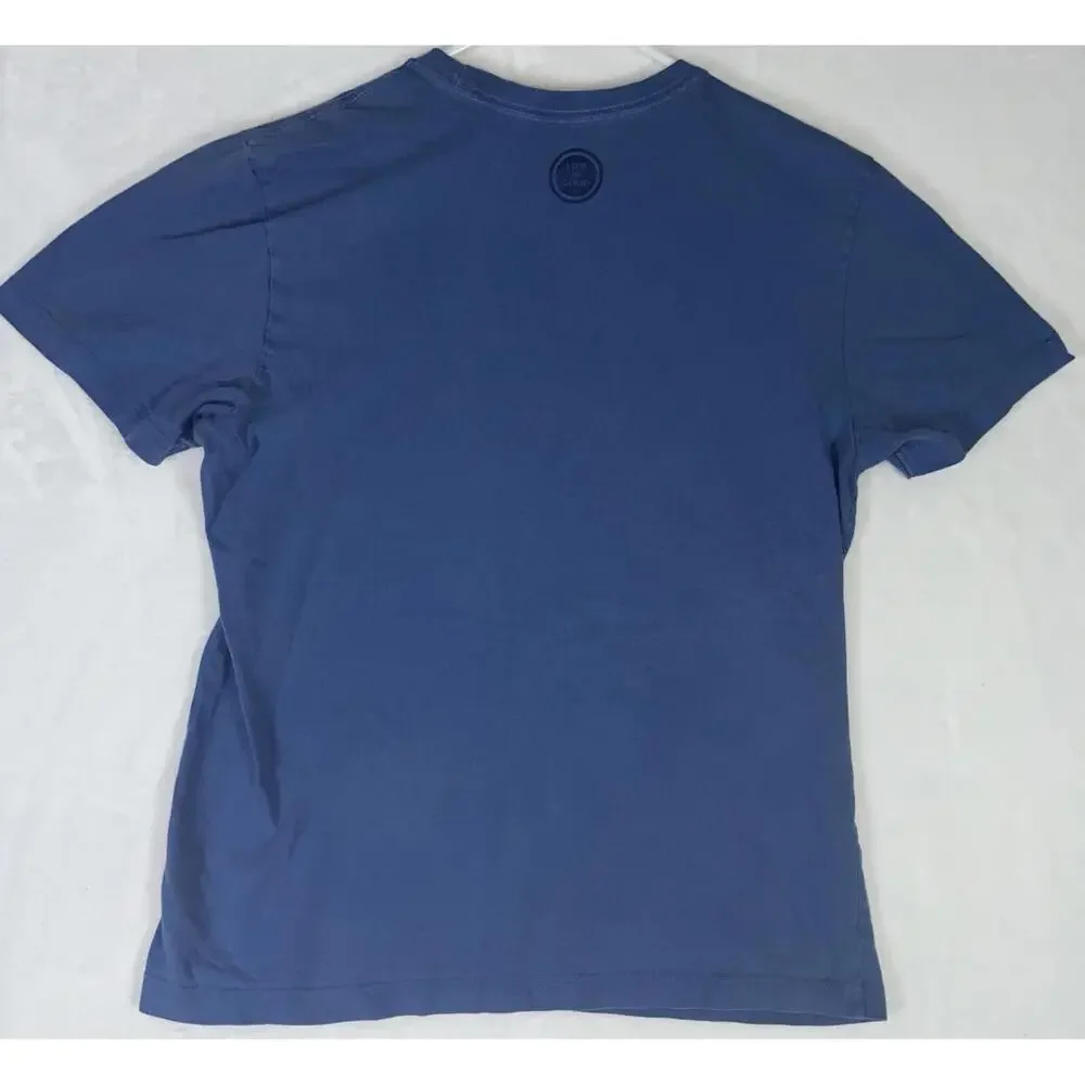 Life Is Good T Shirt M Work From Home Pants Optional S/S Dog XXL Blue Crew Neck - Picture 8 of 10